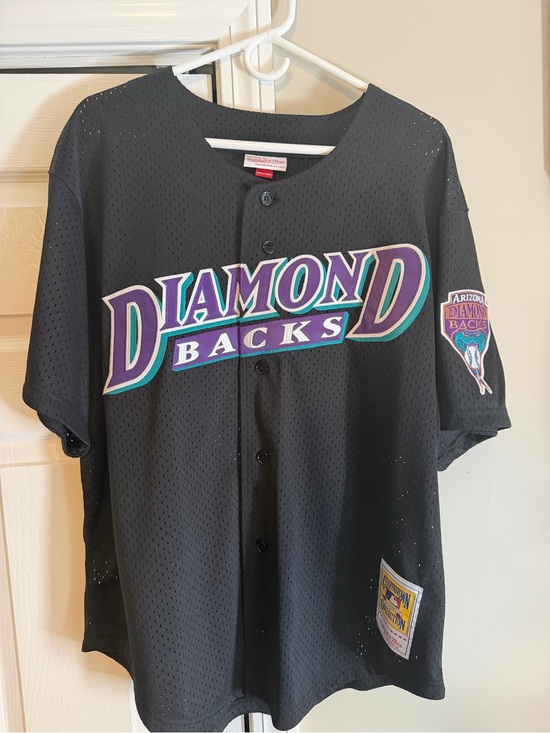 Mitchell & Ness Other - Mitchell & Ness Black Arizona Diamondbacks Script Jersey